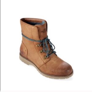 The North Face ballard lace boots with teal ties